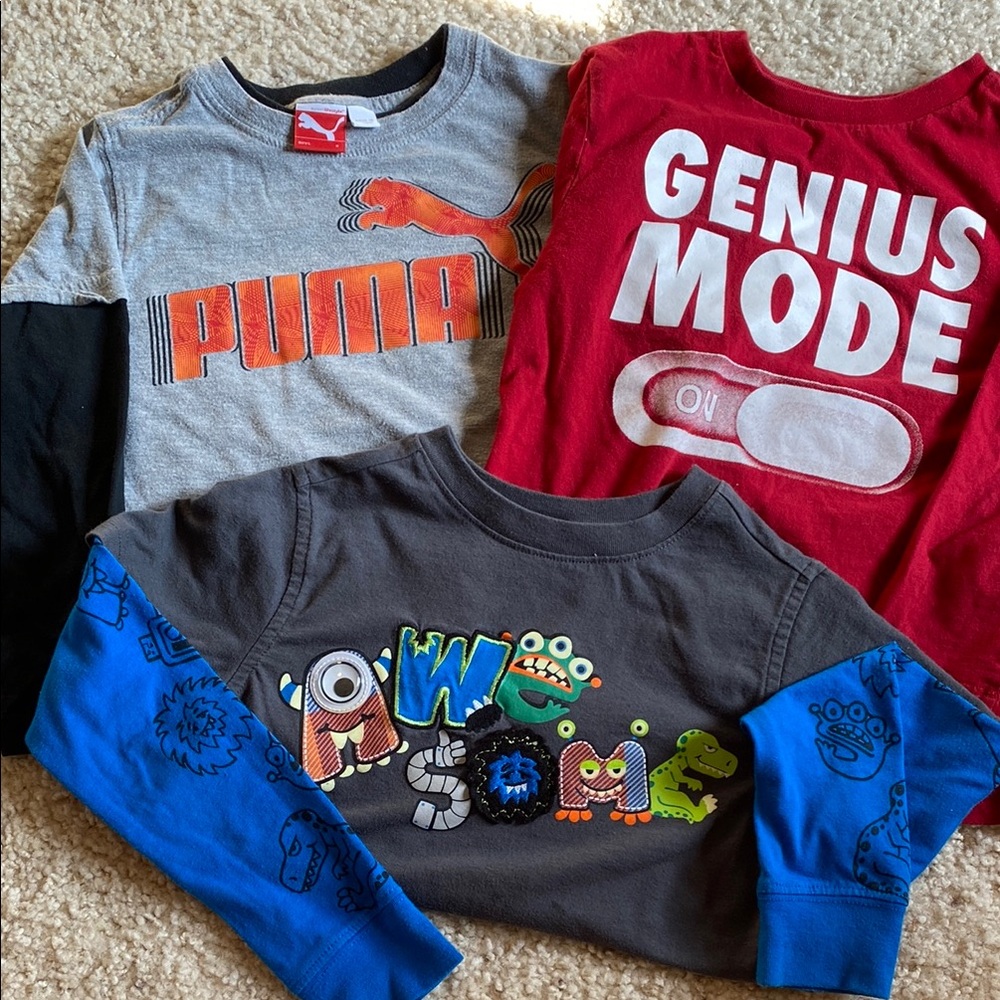 4T Kids Long Sleeve Shirts Lot